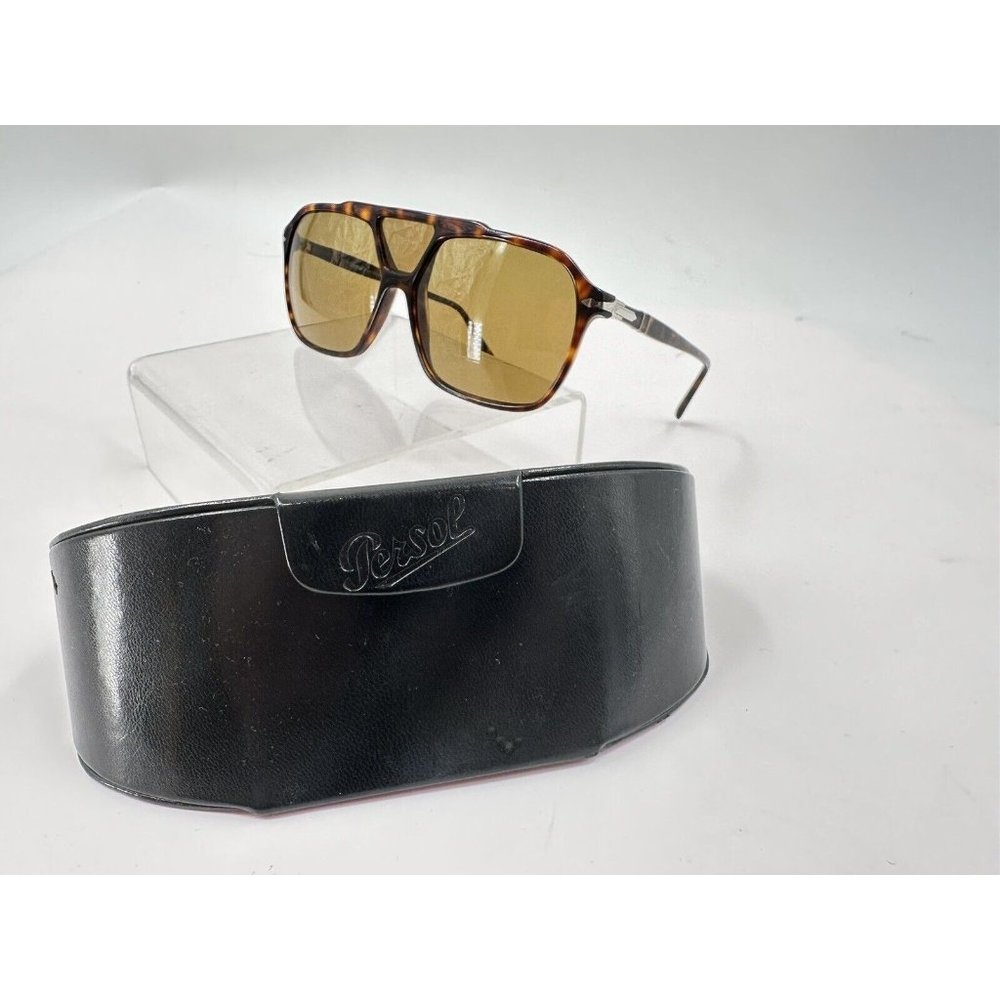 PERSOL PO3223S 24 53 Havana Square Men's 59 mm Sunglasses (AB)